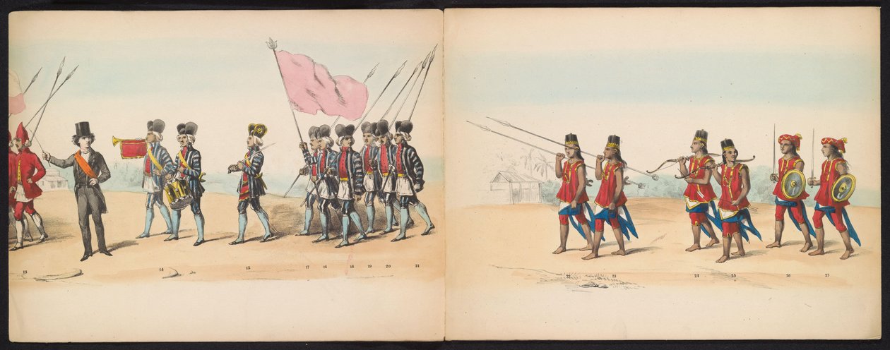 Mascarade des étudiants de Delft, 1857 (plaque 2) - Johan Hendrik Hoffmeister
