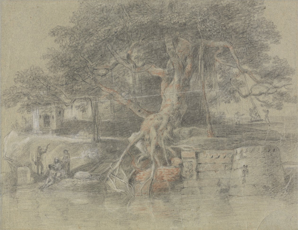 Un hindou mourant amené au fleuve Gange - Johan Joseph Zoffany