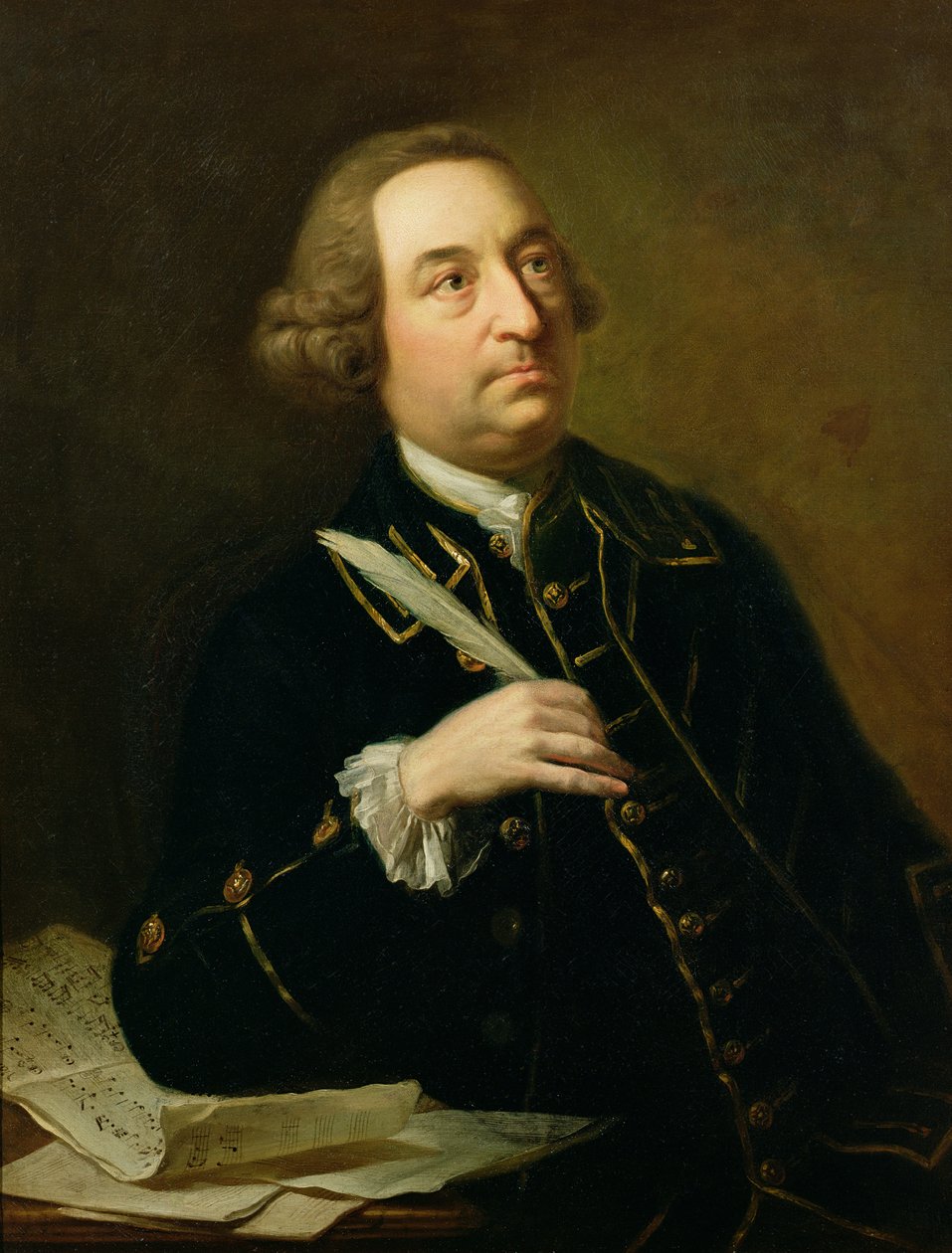 Portrait de John Christopher Smith, musicien et secrétaire de Handel - Johan Joseph Zoffany