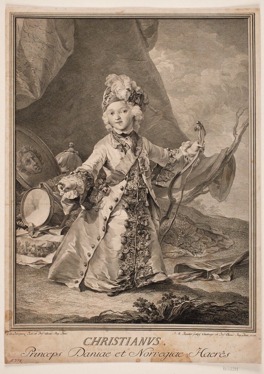 Christian VII enfant - Johan Martin Preisler