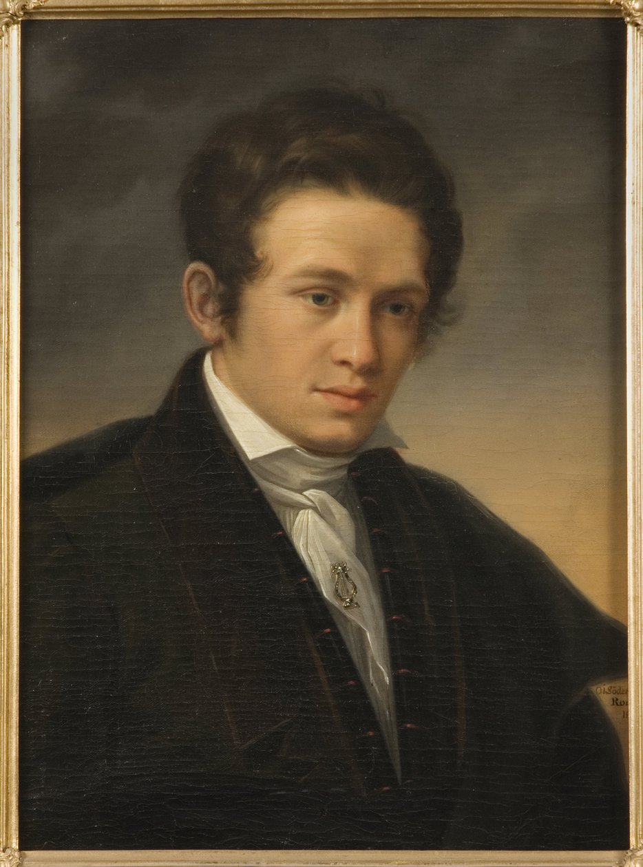 Portrait du poète Karl August Nicander - Johan Olaf Sodermark