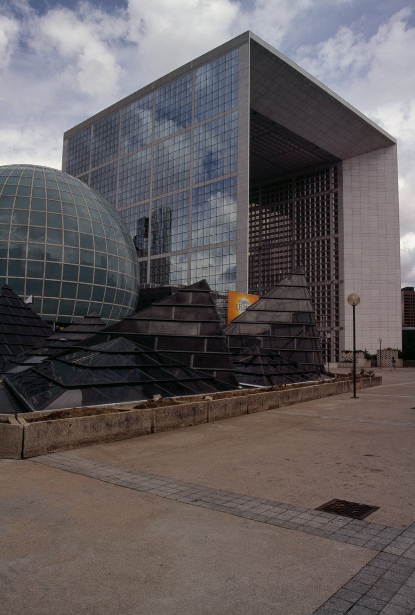 Immeubles du quartier de La Défense, Paris, Ile-de-France, France, Détail - Johan Otto von & Andreu Paul (1938 2018) Spreckelsen