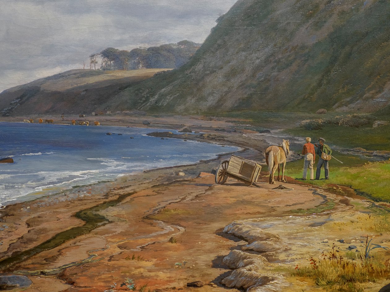 Une côte danoise, vue de Kitnæs sur le fjord de Roskilde, Zélande - Johan Thomas Lundbye