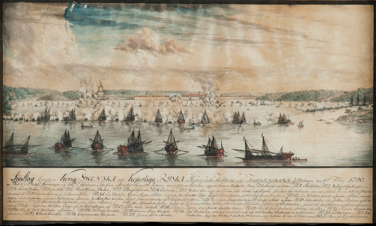 La bataille de Fredrikshamn en mai 1790, 1791 - Johan Tietrich Schoultz
