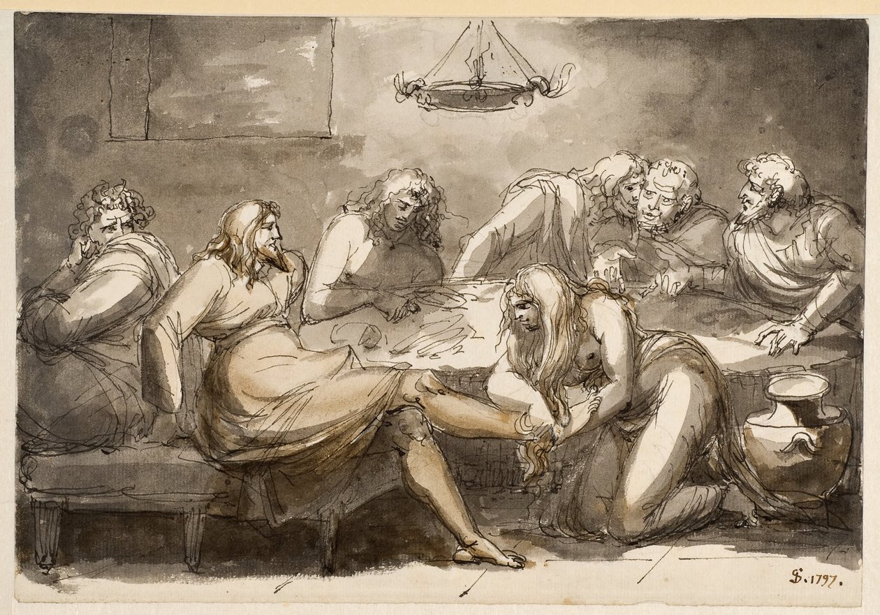 La pesée des pieds du Christ - Johan Tobias Sergel