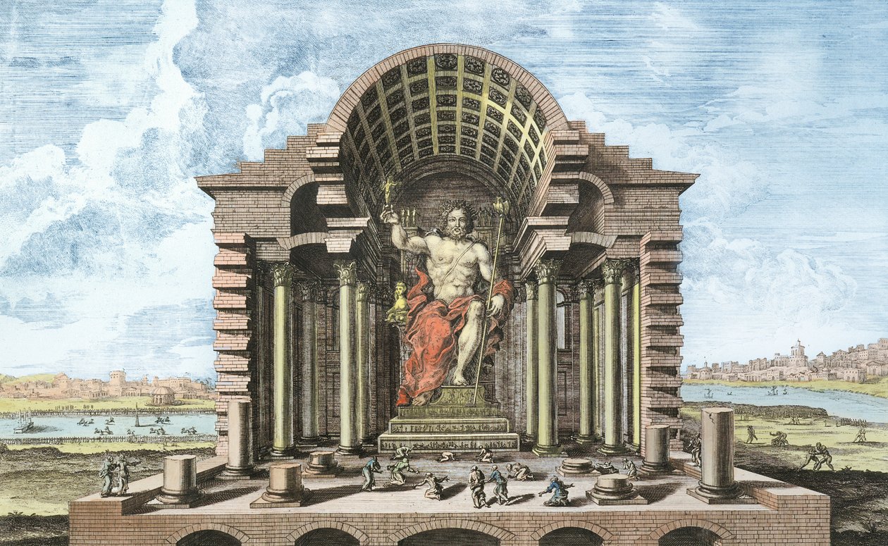 La statue de Zeus Olympien par Phidias, planche 5 de 