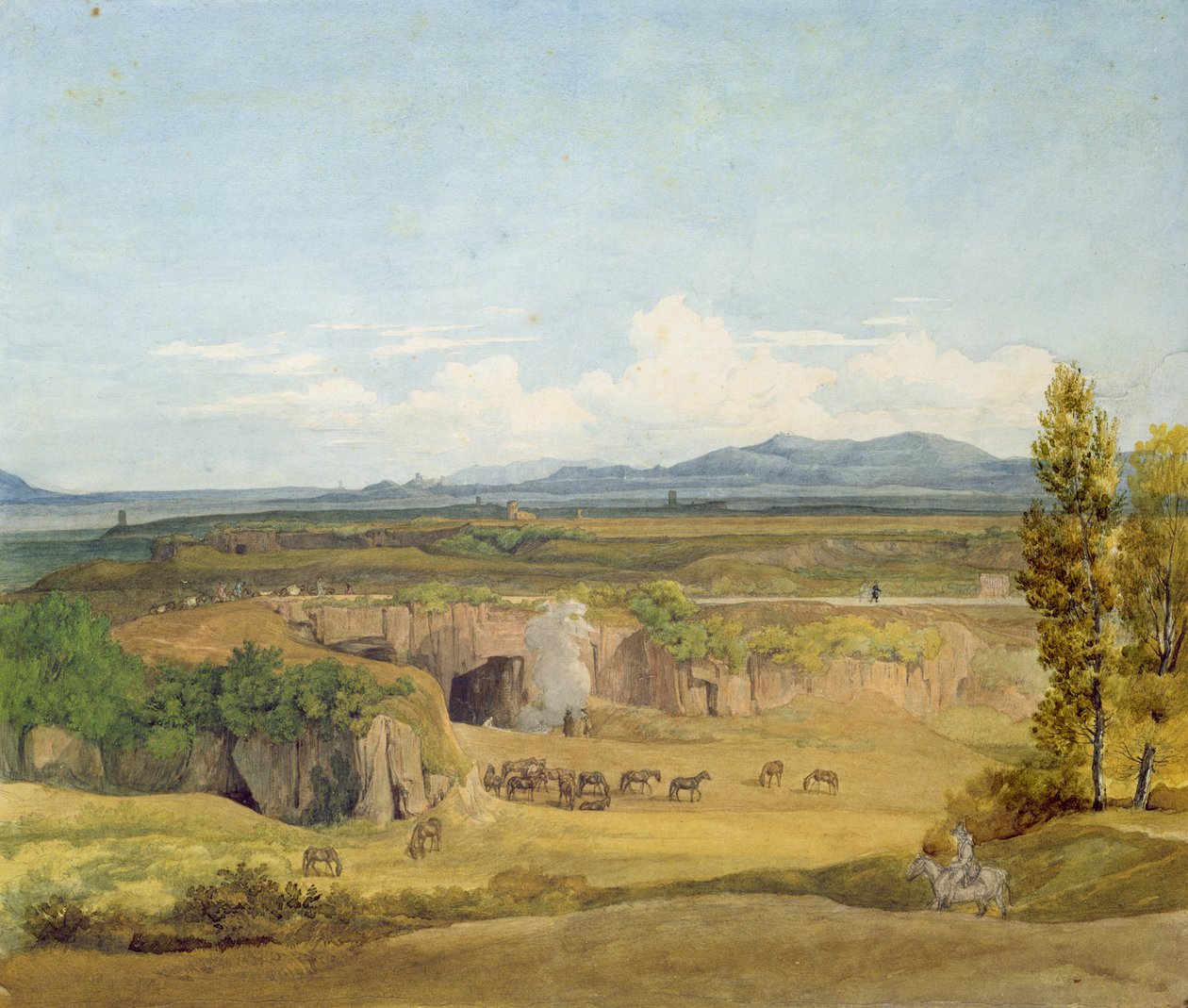 Vue de la campagne romaine - Johann Christoph Erhard