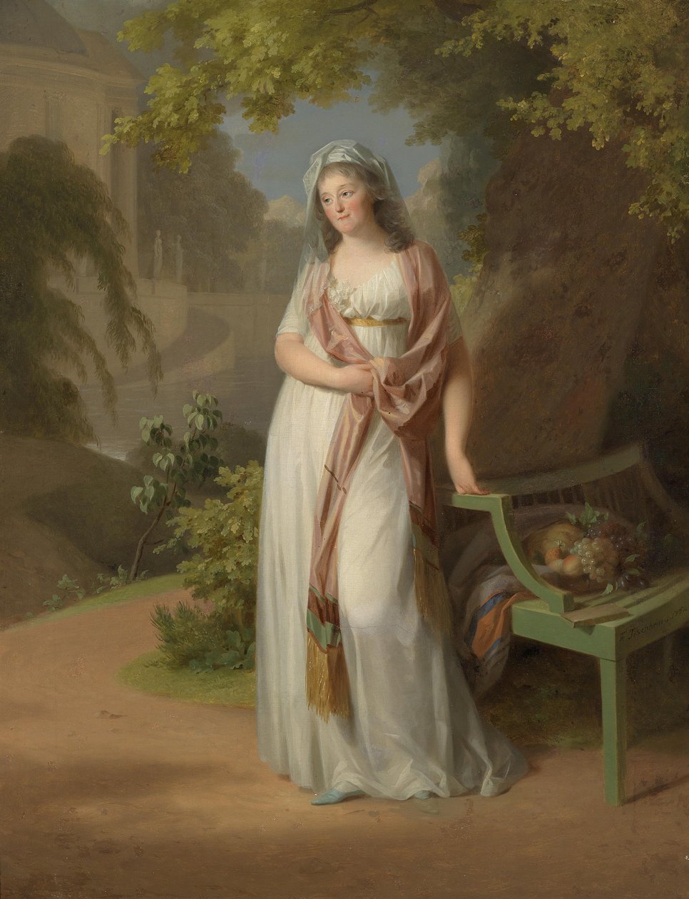 Portrait de Luise von Anhalt-Dessau (1750-1811) - Johann Friedrich August Tischbein