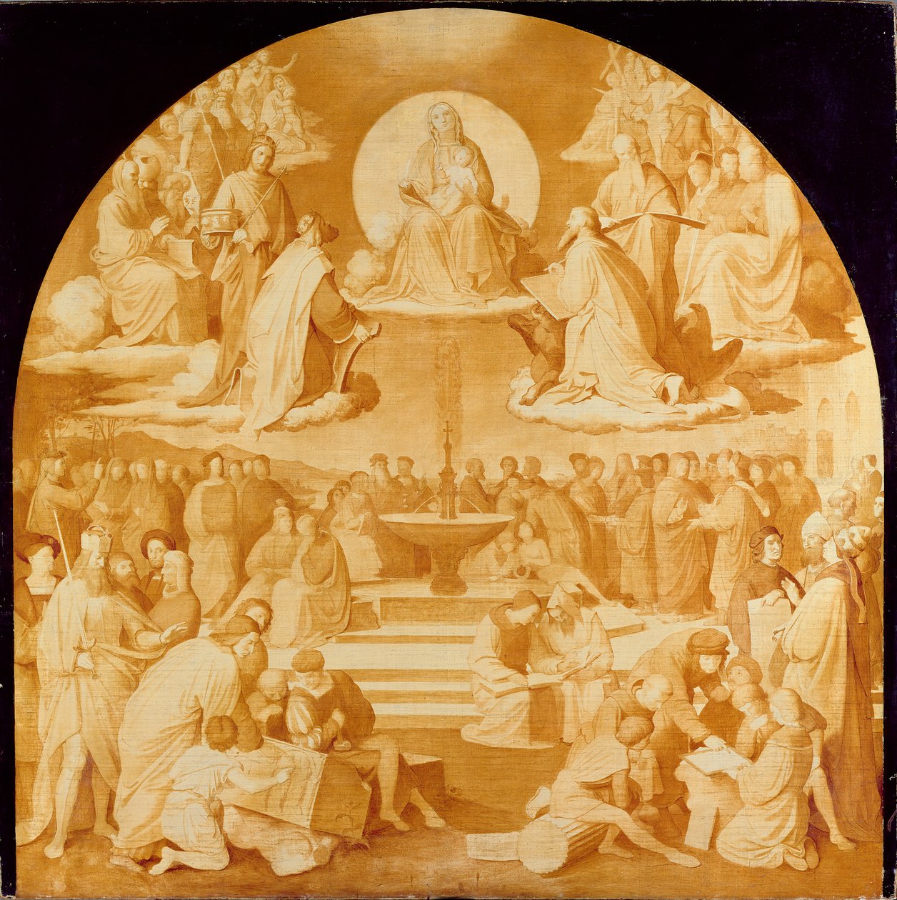 Le Triomphe de la religion dans les arts, avant 1840 - Friedrich Overbeck