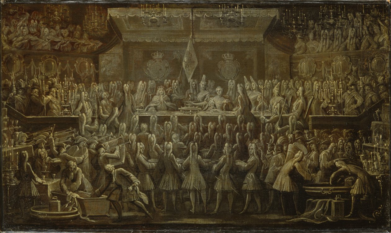 Dîner de couronnement prussien pour Frédéric Ier, 1701 - Johann Friedrich Wentzel