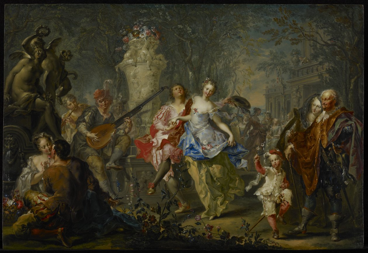 Les plaisirs des saisons : Printemps, vers 1730 - Johann Georg Platzer