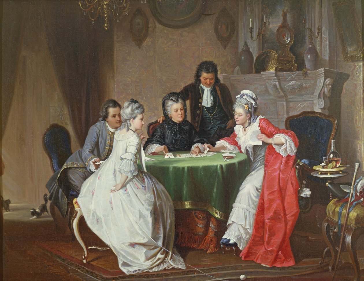 Le Jeu de cartes | Johann Joseph Geisser | Estampe d'art