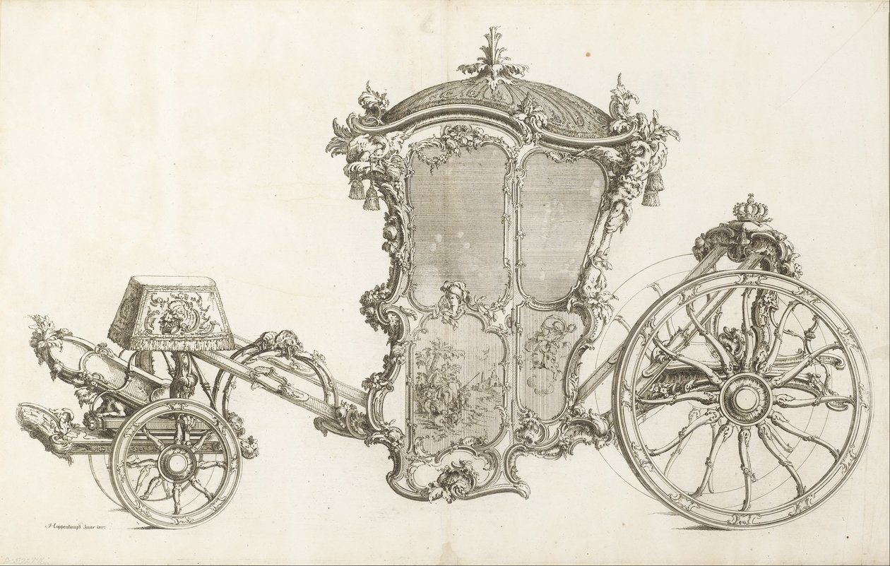Design pour une voiture - Johann Michael Hoppenhaupt