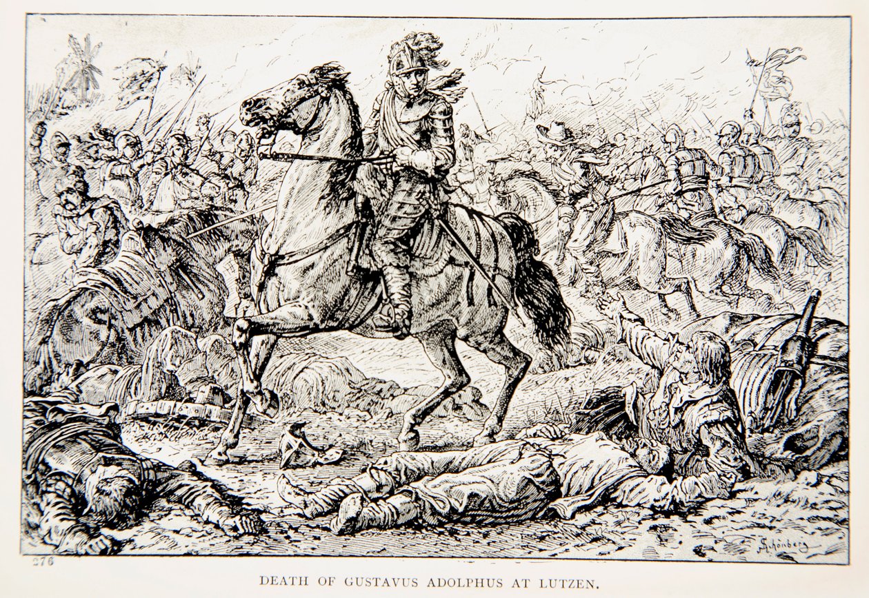 La mort de Gustave-Adolphe à Lützen, une illustration de 