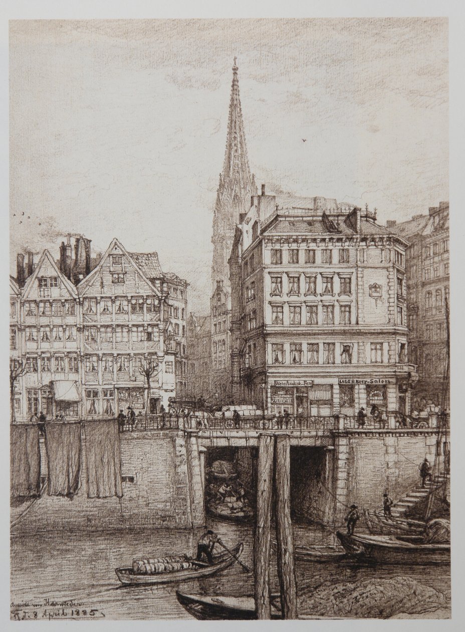 Fleet-hinter-der-Mattentwiete - Johann Theobald Riefesell