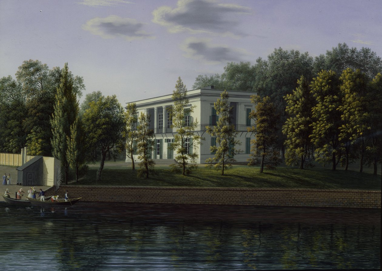 Le nouveau pavillon dans les jardins du palais de Charlottenburg, vers 1824-25 - Johann Wilhelm Gottfried Barth