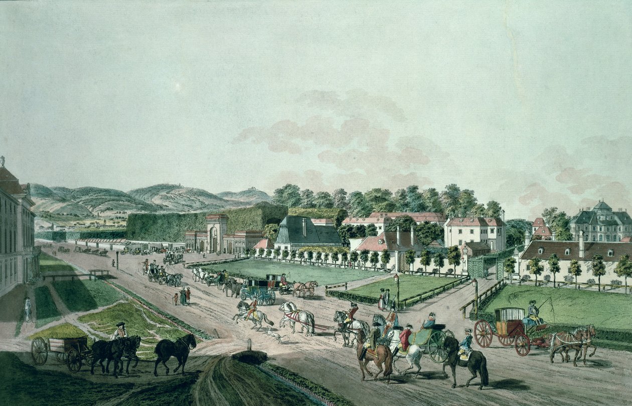 Vue du palais et du parc Augarten, Vienne - Johann Ziegler
