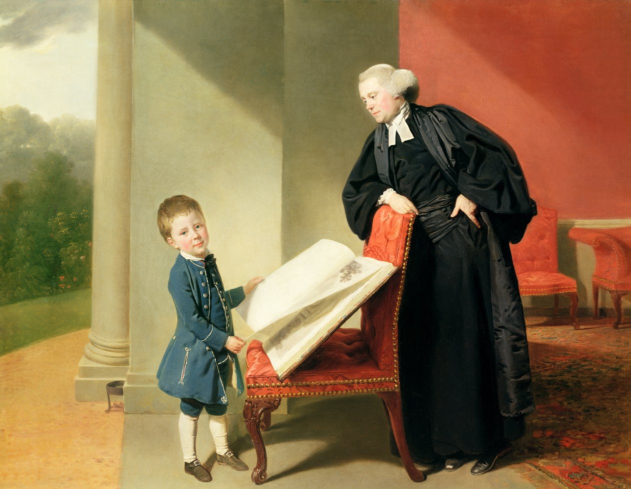Le Révérend Randall Burroughes et son fils Ellis, 1769 - Johan Joseph Zoffany