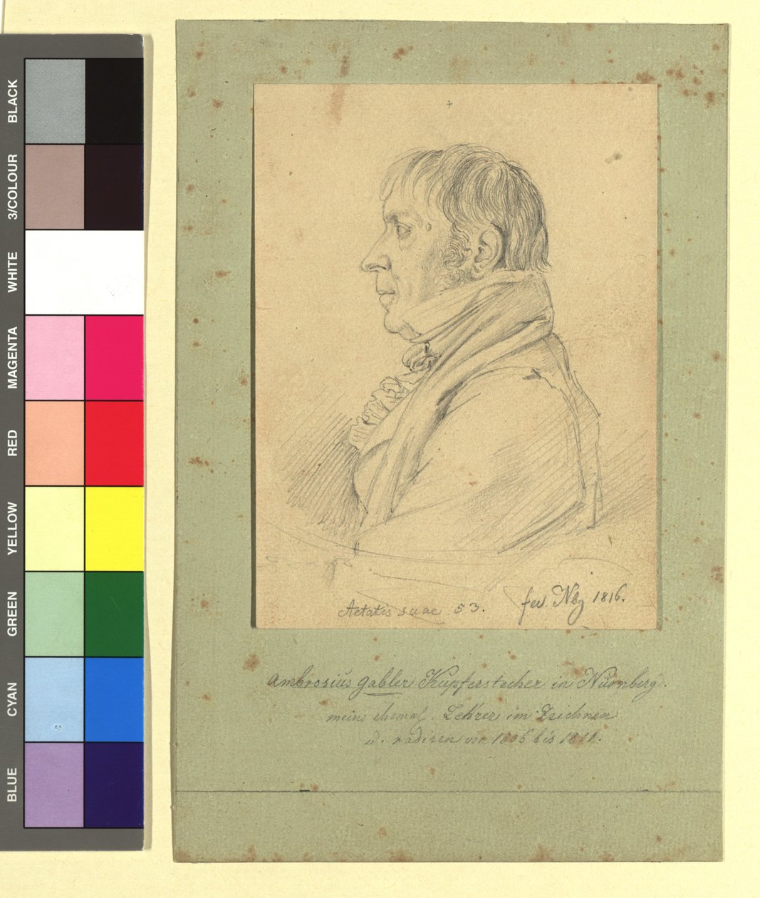 Ambrosius Gabler (1762-1834), dessinateur et graveur - Johann Adam Klein