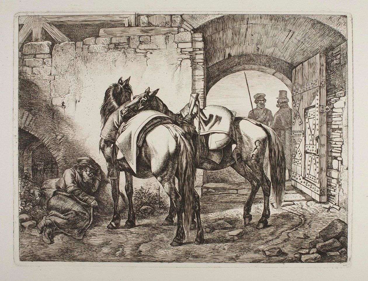 Chevaux cosaques - Johann Adam Klein