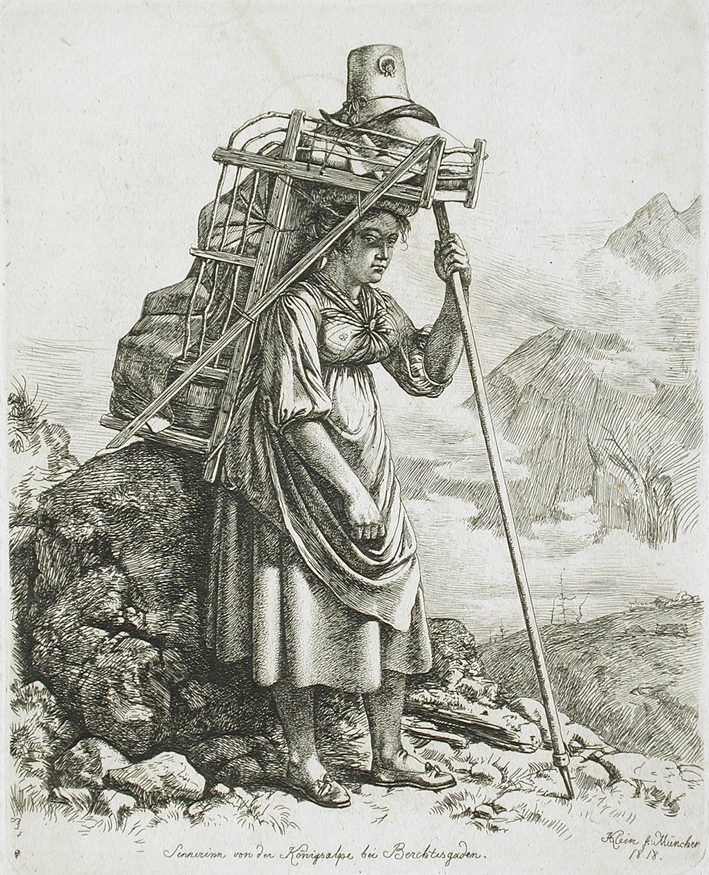 Laitière de Berchtesgaden - Johann Adam Klein