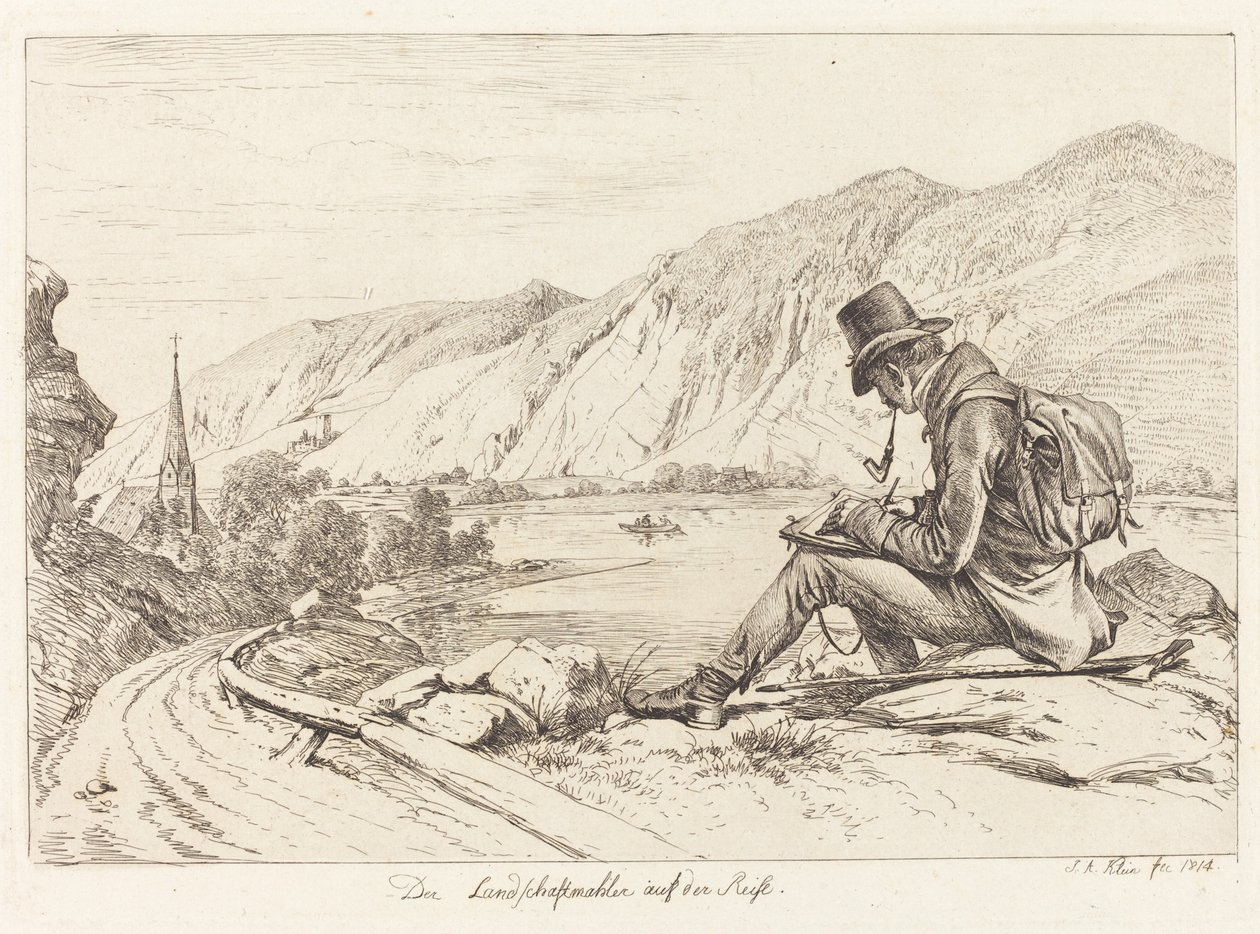 Der Landschaftmaler auf der Reise - Johann Adam Klein
