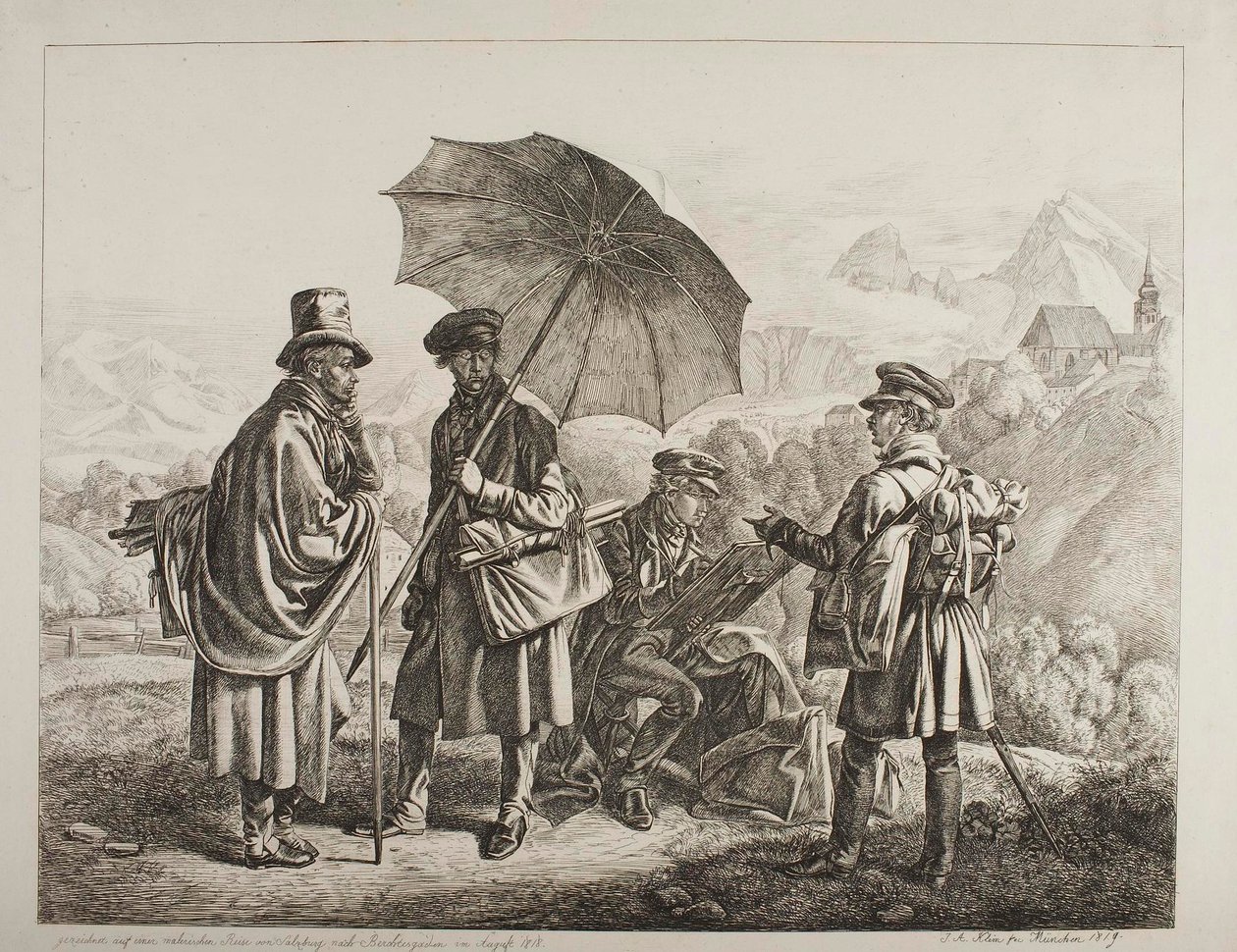 Ernst Welker, Johann Christoph Erhard et les frères Heinrich et Friedrich Philipp Reinhold lors d