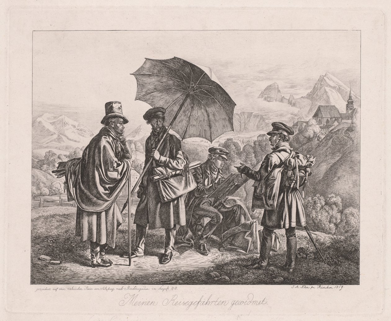 Les artistes en voyage - Johann Adam Klein