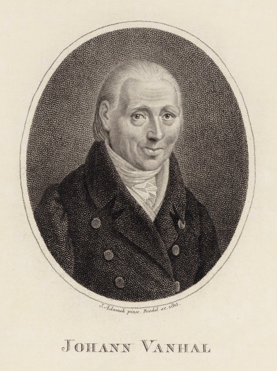 Portrait du compositeur Johann Baptist Wanhal - Johann Adamek