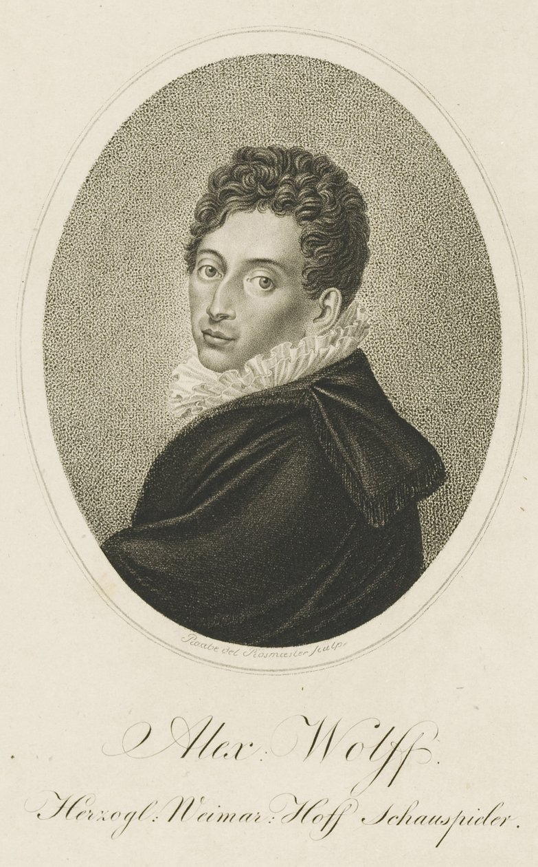 Portrait de Pius Alexander Wolff 1782-1828 - Johann Adolf Rossmaesler