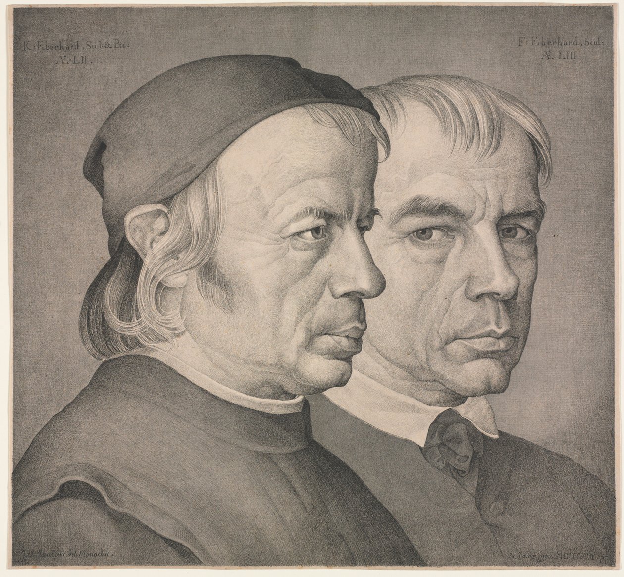 Les frères Eberhard, 1822 - Johann Anton Ramboux