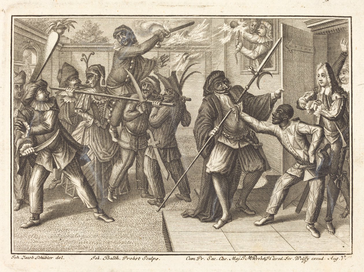 Le Capitaine retrouve sa liberté - Johann Balthasar Probst after Johann Jacob Schübler