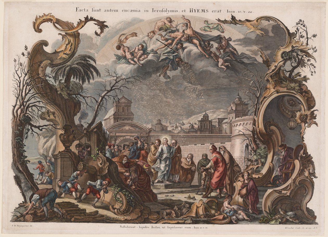 Hiver - Johann Baptist Klauber Joseph Sebastian Klauber after Johann Wolfgang Baumgartner