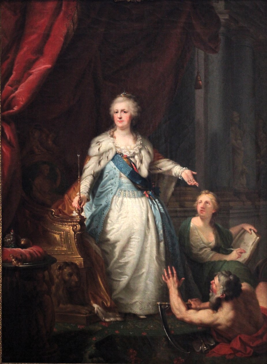 Portrait allégorique de Catherine II - Johann Baptist von Lampi the Elder