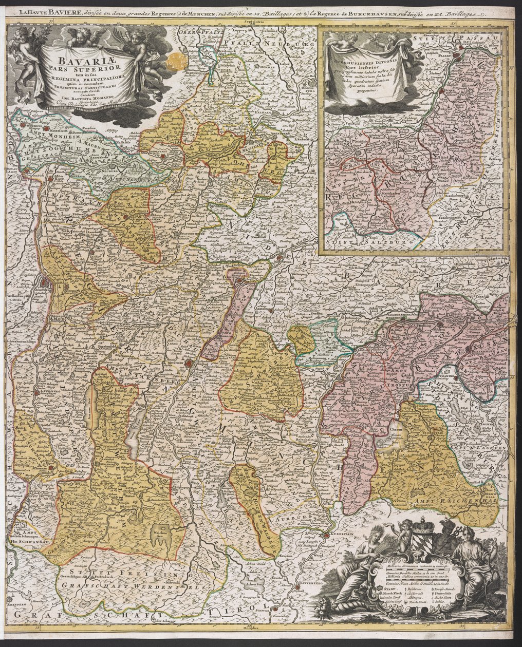 Carte de la Bavière, 