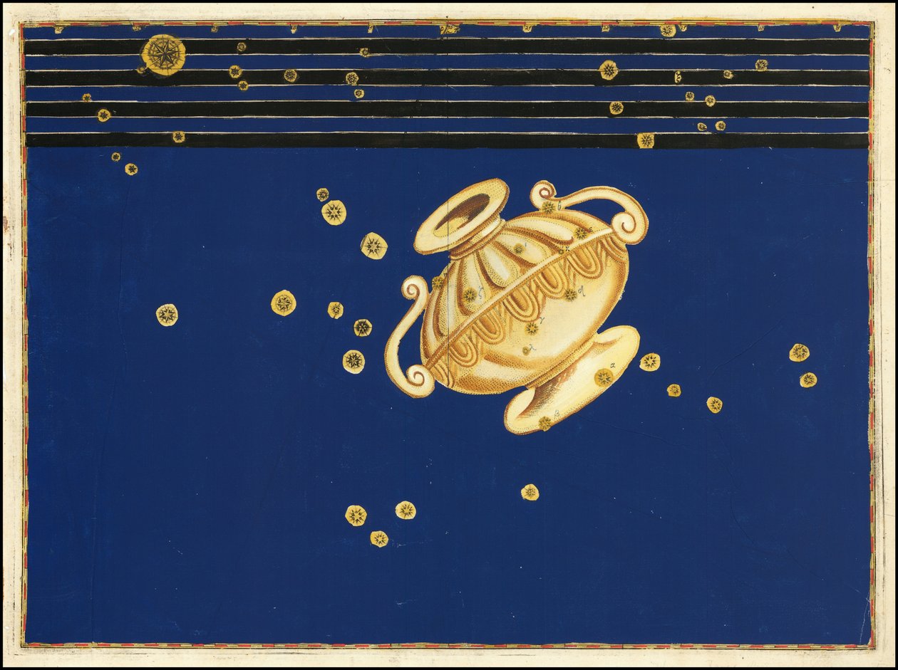 Carte de 1624 de la constellation du Cratère par Johann Bayer - Johann Bayer