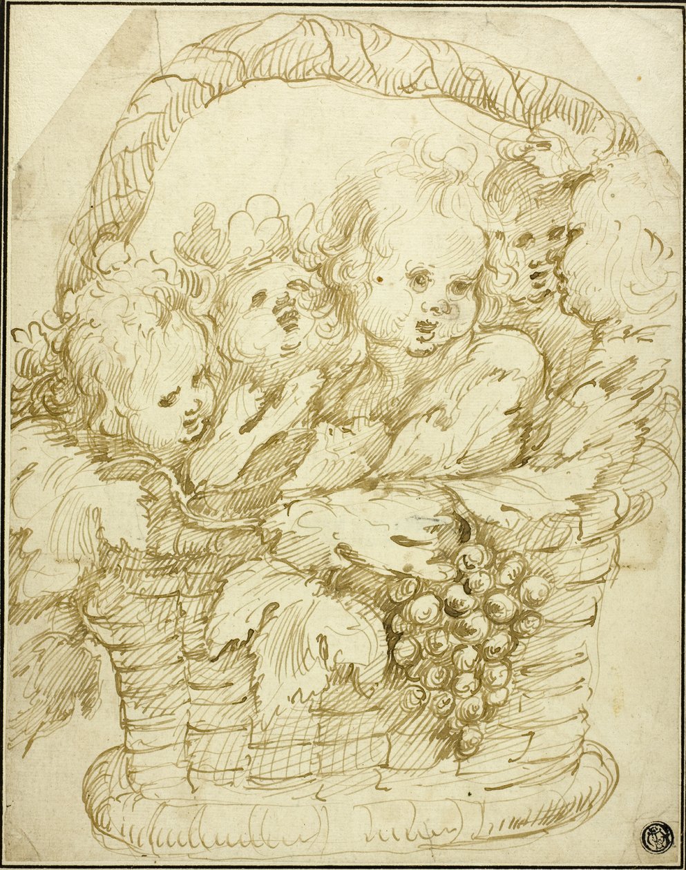 Panier de Cupidons - Johann Boeckhorst