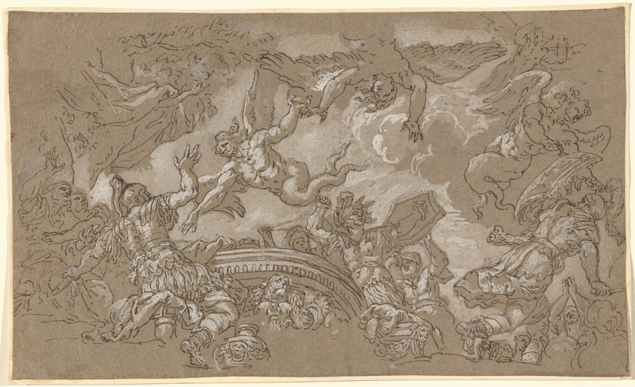 Les Harpies attaquant Énée et ses compagnons - Johann Carl Loth