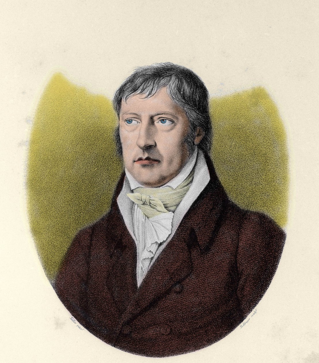 Portrait de Georg Wilhelm Friedrich Hegel (1770-1831), philosophe allemand - Johann Christian (after) Xeller