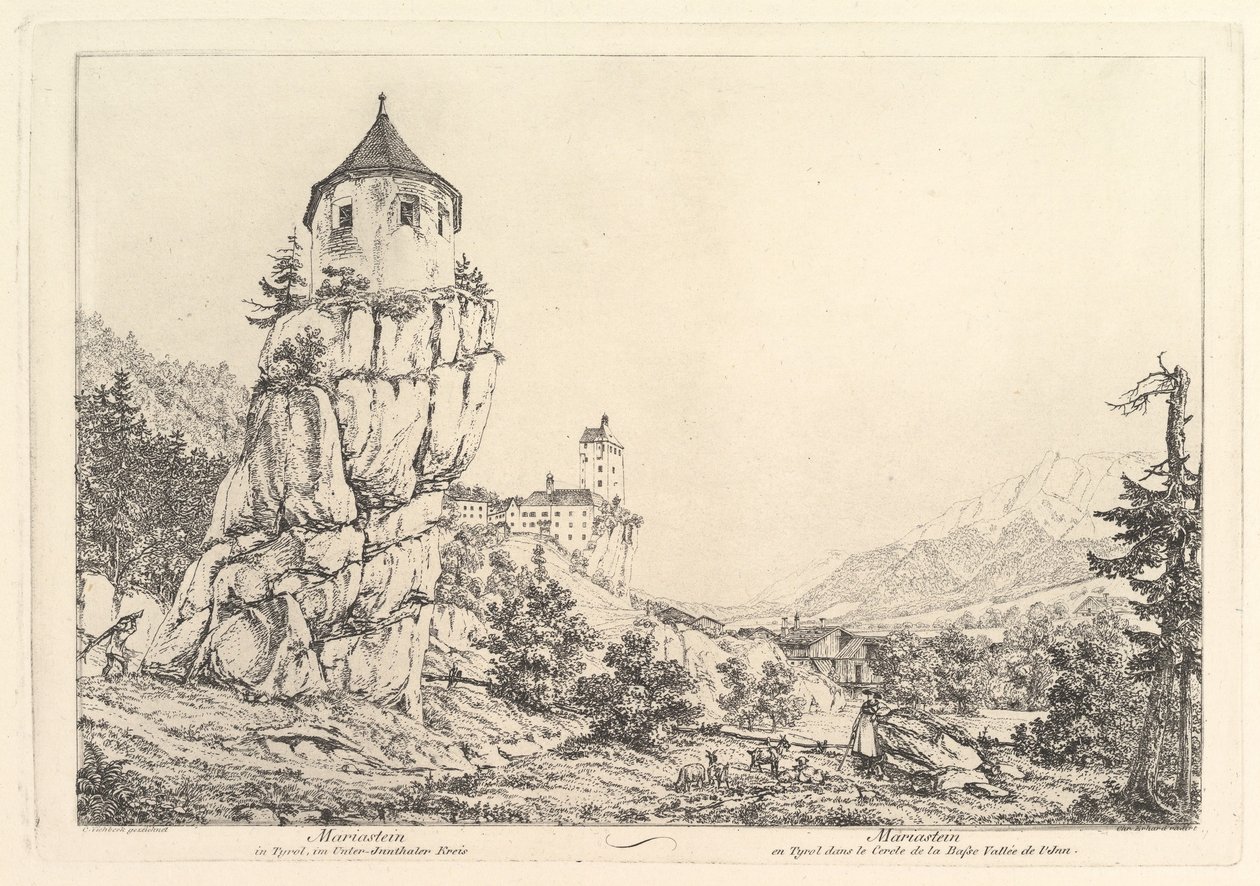 Paysage, Mariastein au Tyrol - Johann Christian Erhard