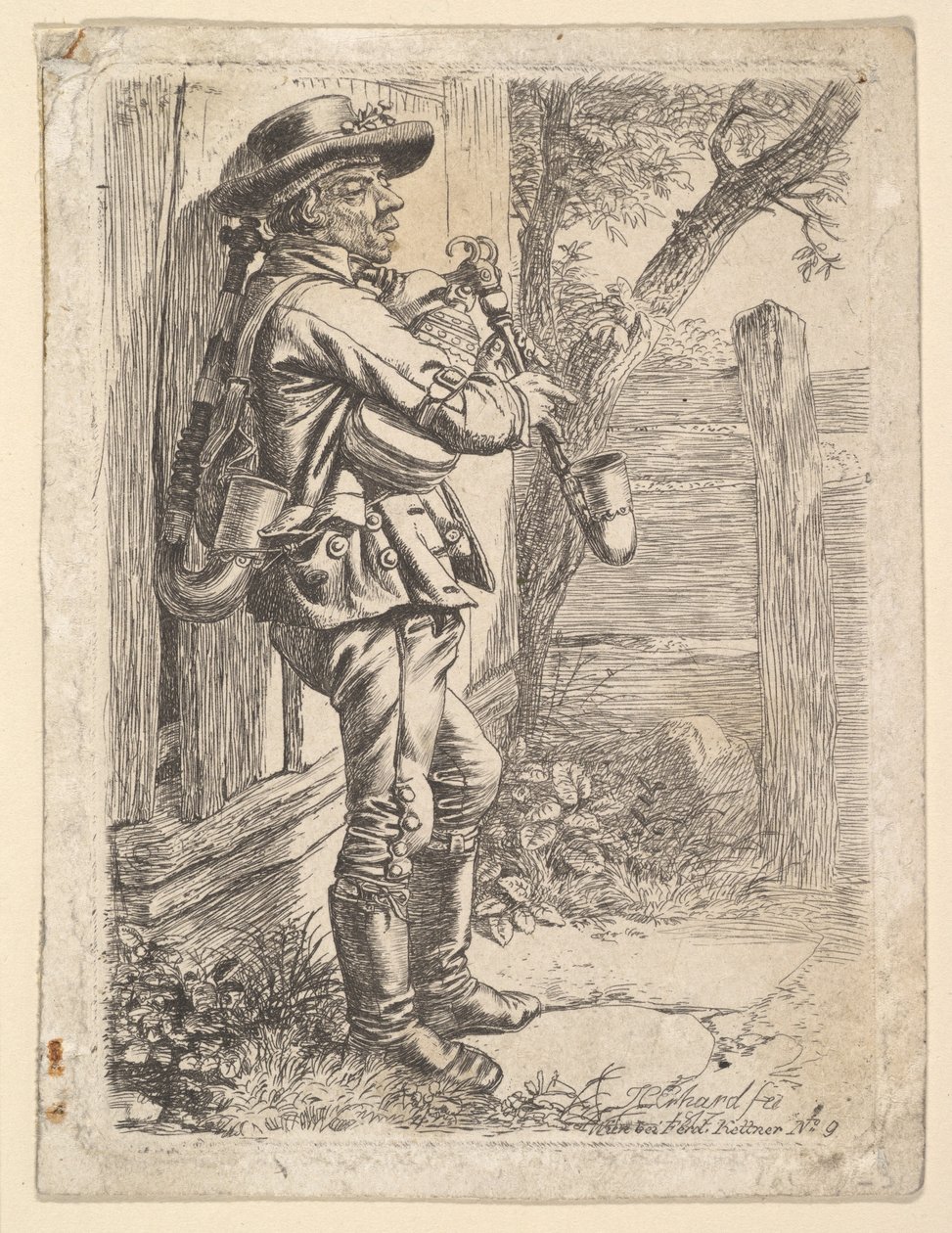 Le joueur de cornemuse - Johann Christian Erhard