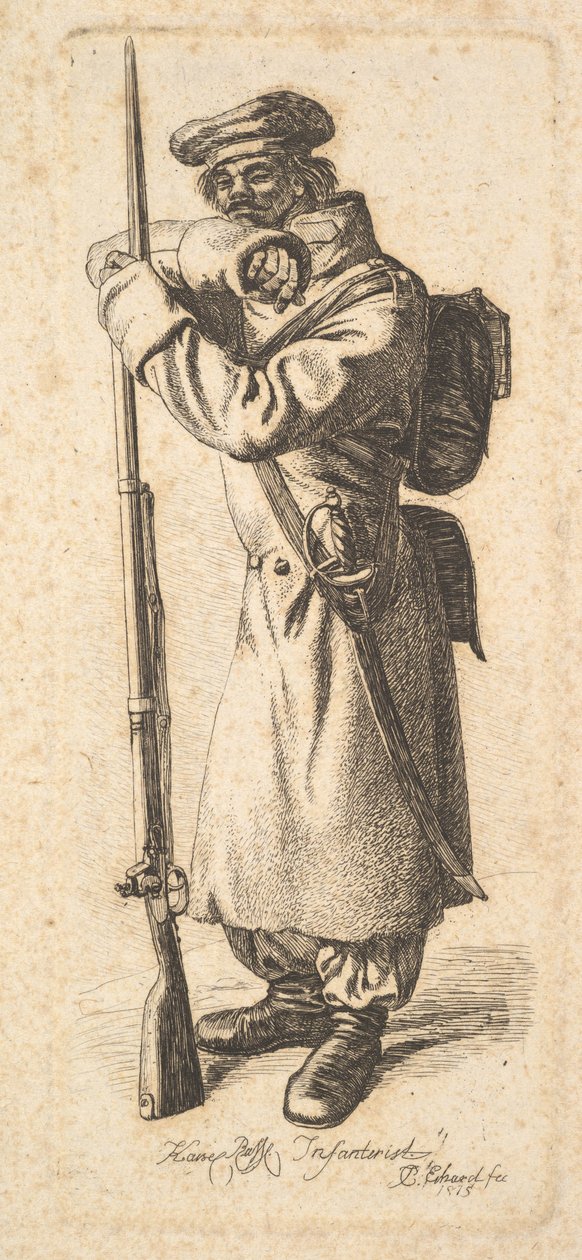 Le fantassin russe, 1815 - Johann Christian Erhard