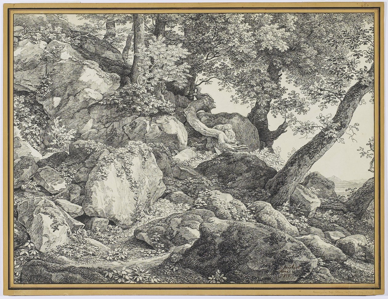 Dans le parc du Palazzo Chigi, Ariccia - Johann Christian Reinhardt