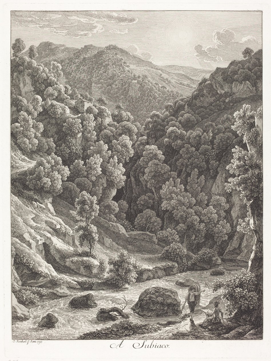 À Subiaco (près de Subiaco) - Johann Christian Reinhart