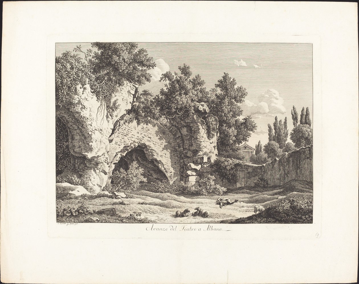 Avanzo del Teatro à Albano - Johann Christian Reinhart