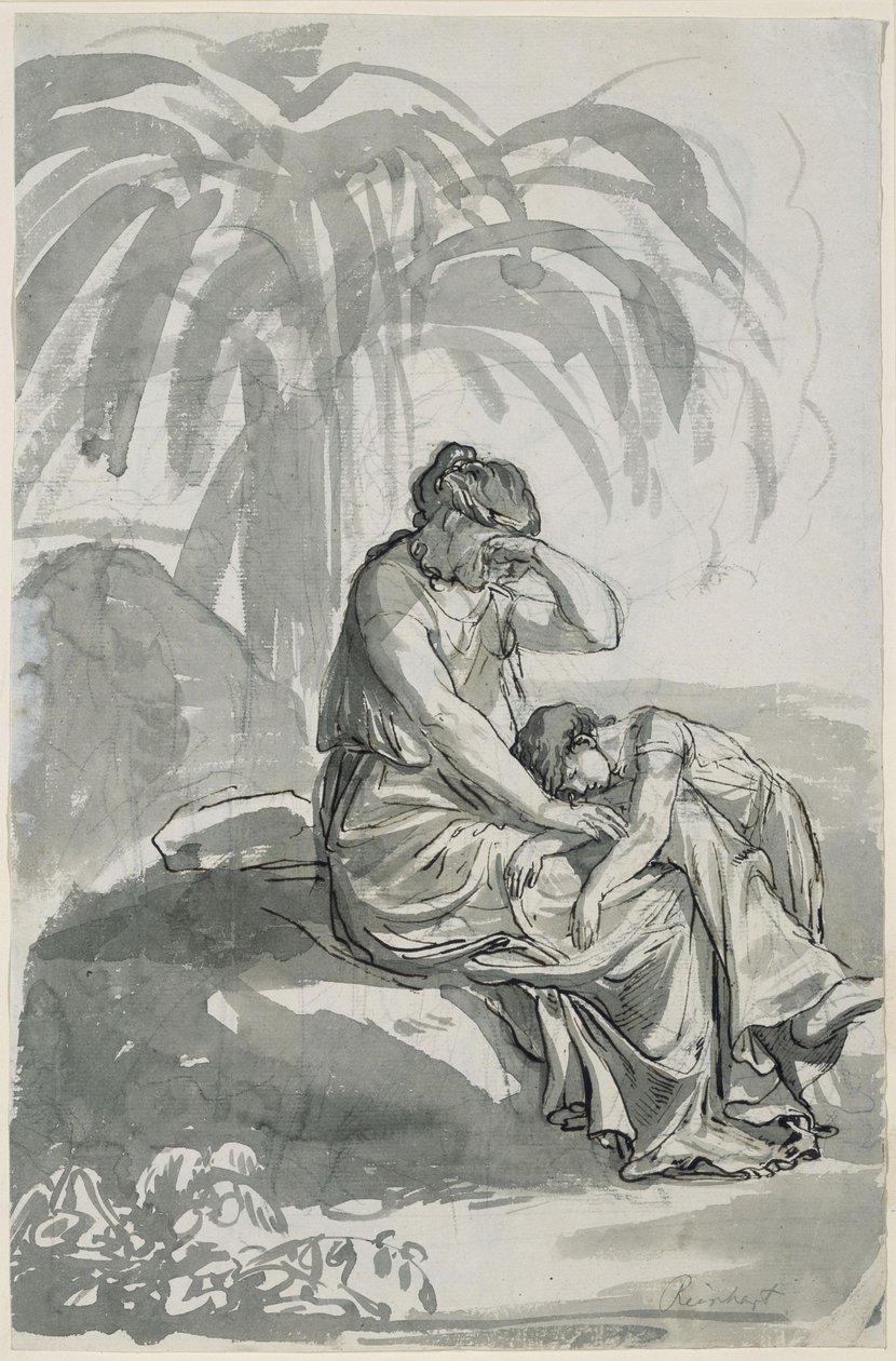 Hagar et Ismaël dans le désert - Johann Christian Reinhart