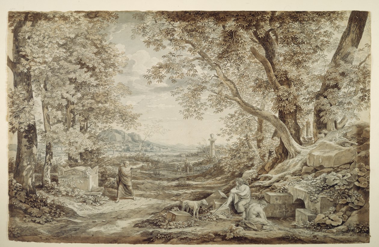 Paysage avec monuments antiques («L