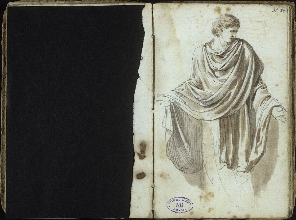 Homme en costume antique - Johann Christian Reinhart