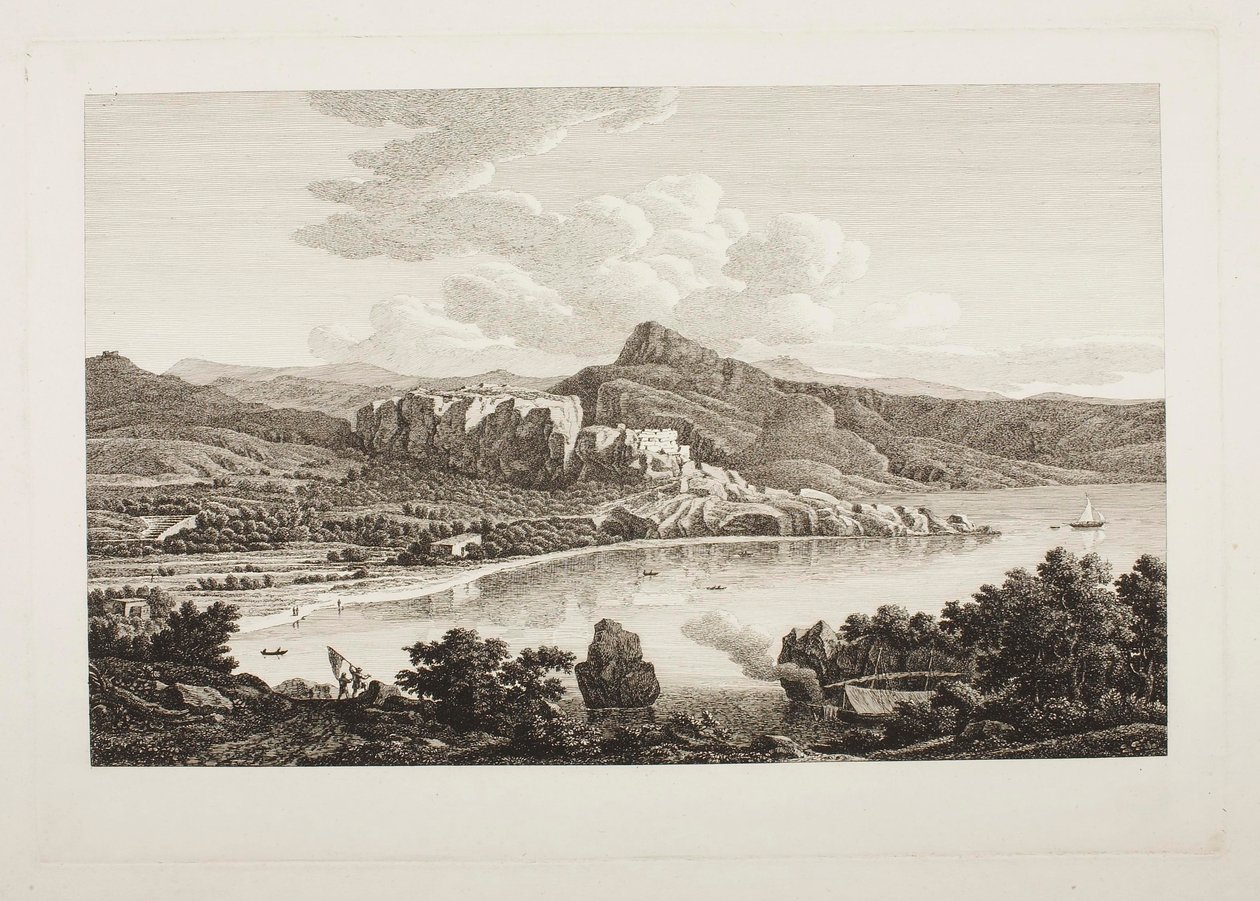Vue des ruines de Karthaea sur l