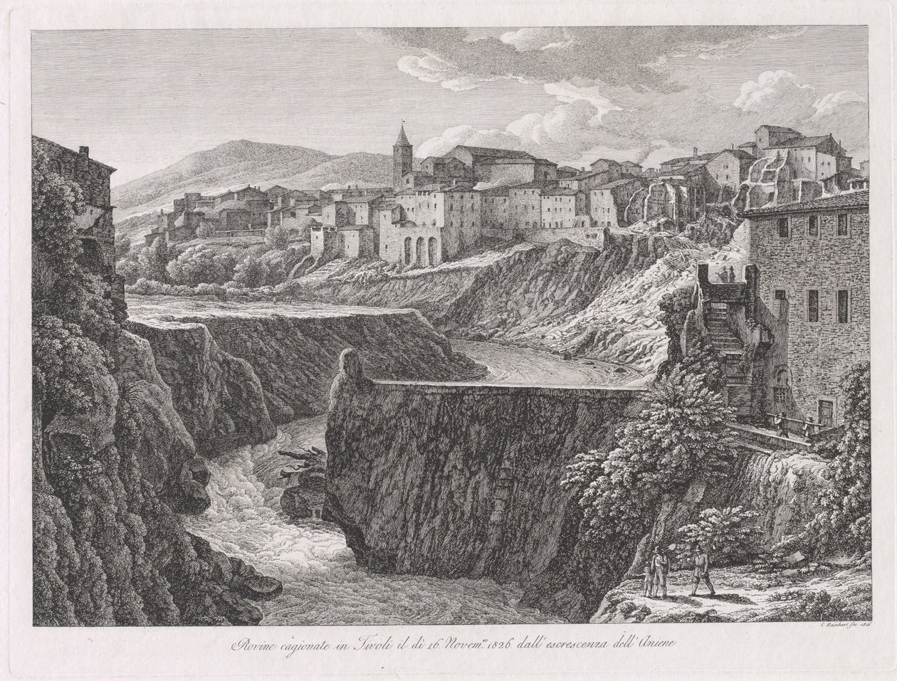 Ruines causées à Tivoli par la crue de l